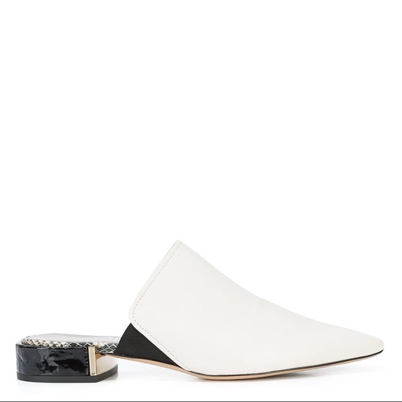 AGL Off White Pointed Toe Mule - Picture 4 of 5